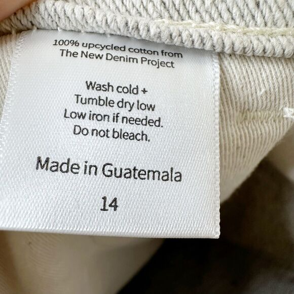 NEW Soluna Collective Denim Pants Womens 14 Two Tone Upcycled Cotton Relaxed Fit - Picture 8 of 10